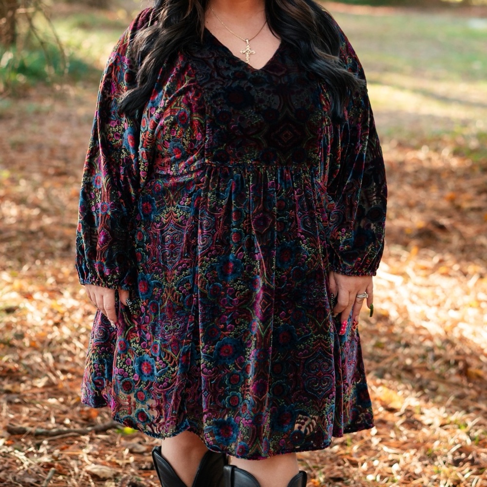 Anthropologie Multicolor Long Sleeve Dress